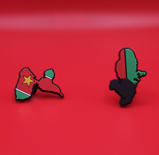 Guadeloupe + Martinique – Charm Crocs | 1 Pin's de chaque île