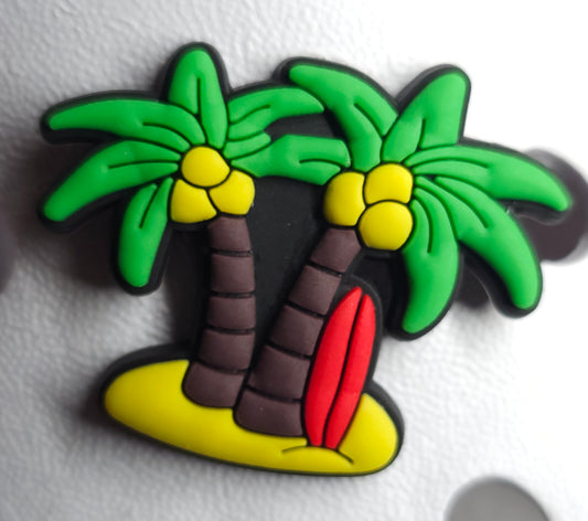 Charm Crocs Palmiers Tropicaux 🌴 | Accessoire Vacances pour Sabots & Chaussures