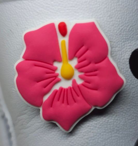 Charm Crocs Hibiscus 🌺 | Accessoire Tropical pour Sabots & Chaussures