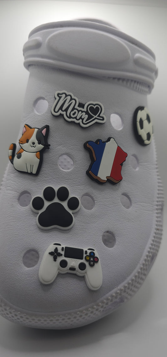 France x2  – Charm Crocs  | PVC souple type Jibbitz