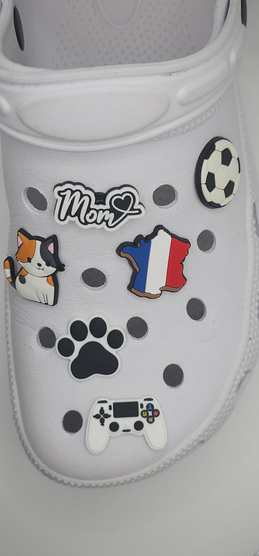 France x2  – Charm Crocs  | PVC souple type Jibbitz