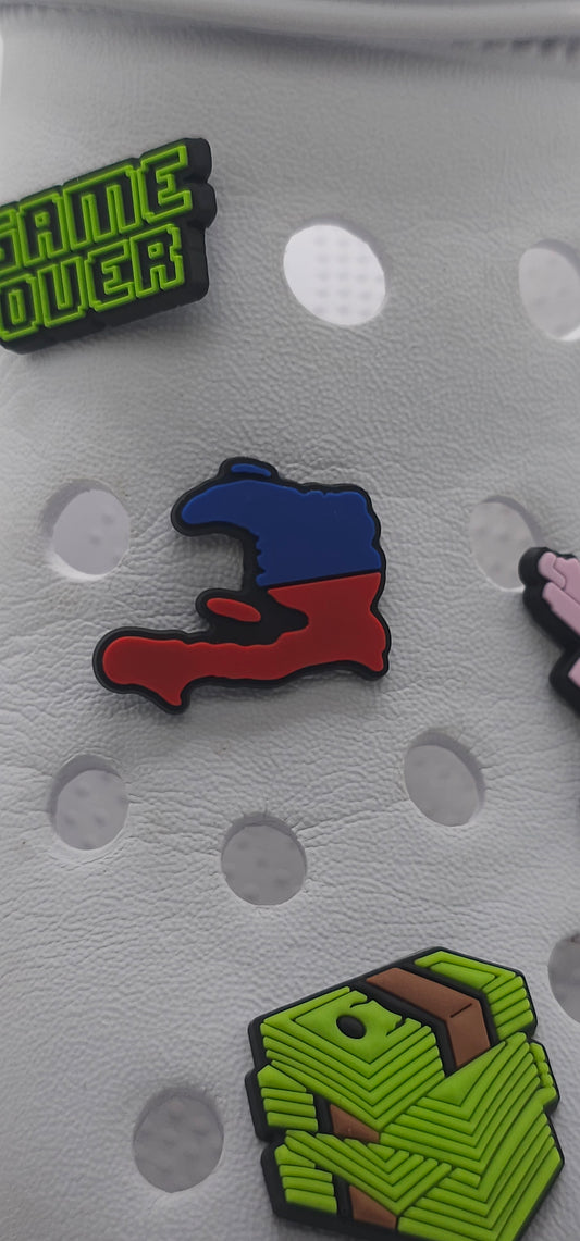 Haïti – Charm Crocs x2  | PVC souple type Jibbitz